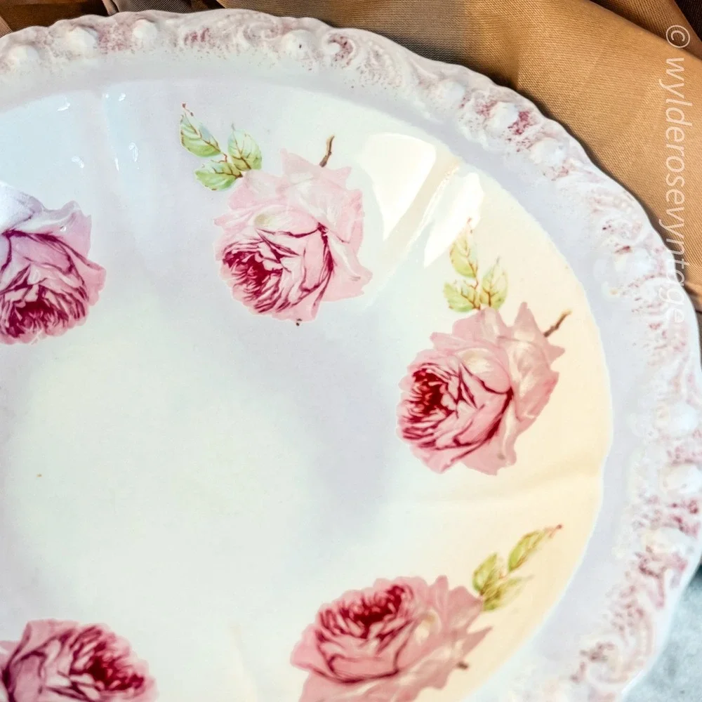 Pink Rose‎ Serves Bowl